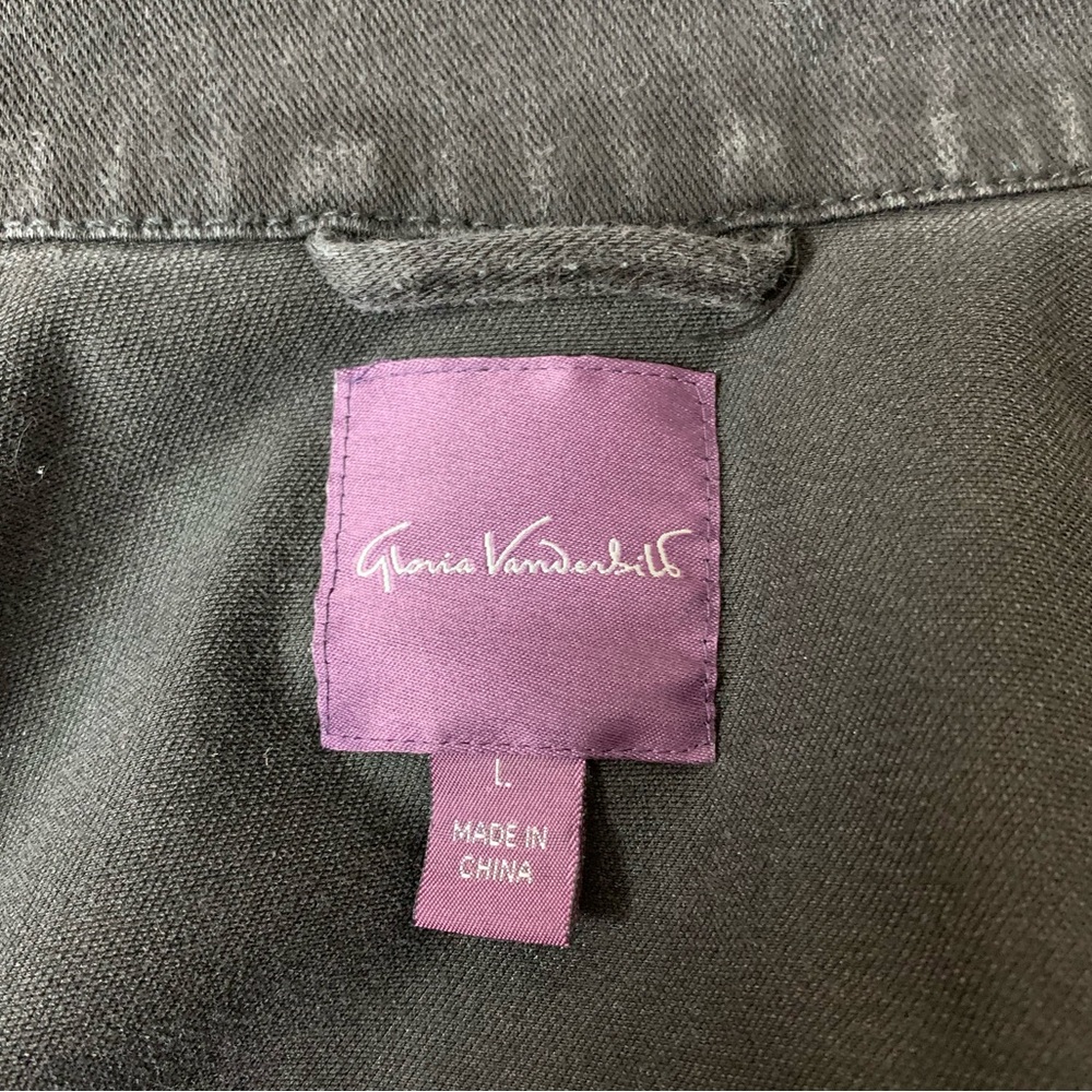 Gloria Vanderbilt Women’s Size L Black Jacket - Picture 3 of 6